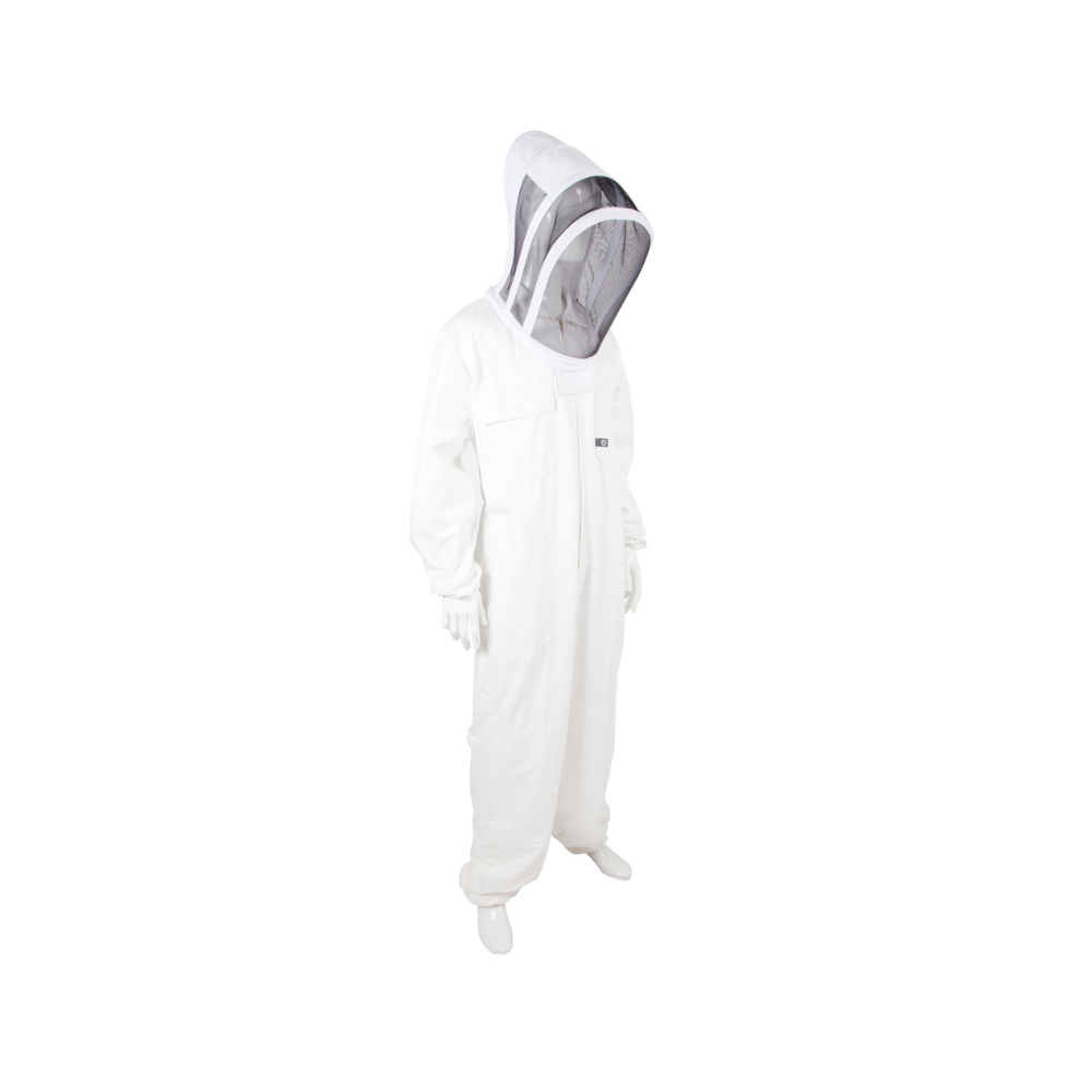 Beesuit with Folding Hood – White