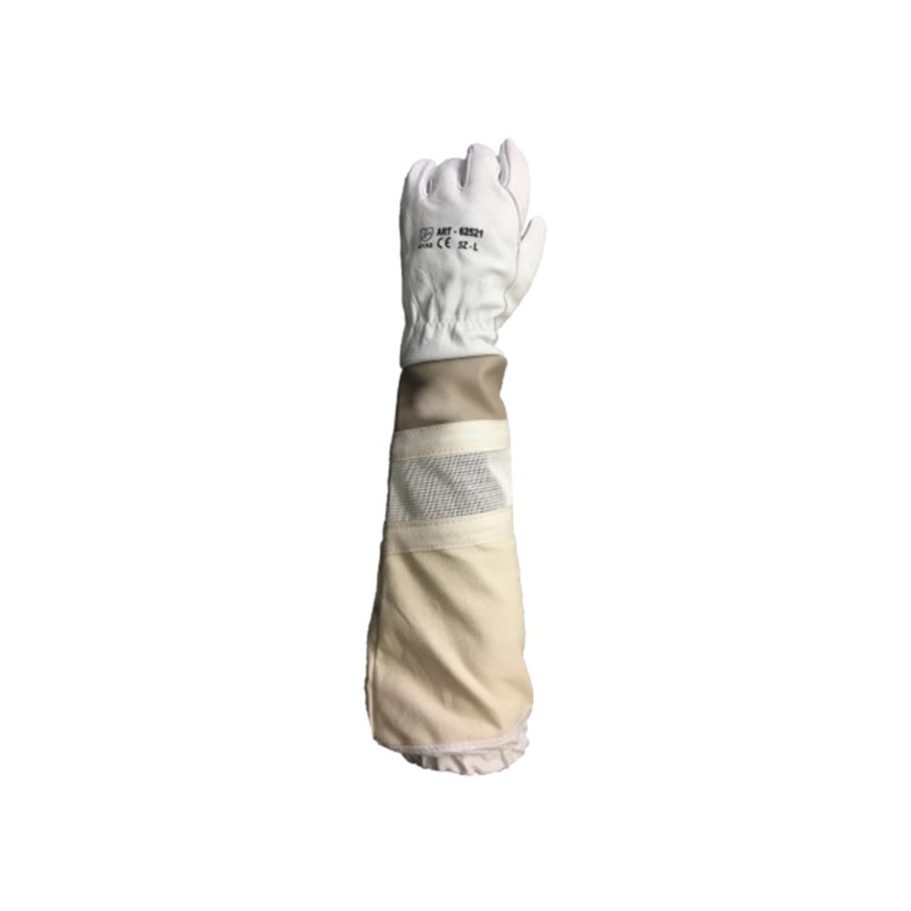 Beekeeping Gloves – Ventilated Leather, Premium